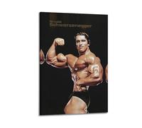 ZXMKH Poster applicabili a Arnold Schwarzenegger pittura a olio decorativa pittura artistica da appendere per casa, soggiorno, camera da letto, sala da pranzo, parete, 40 x 60 cm, stile cornice