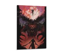 ZXMKH Poster applicabili a pittura a olio su tela con maledizione del sangue, poster da appendere per casa, soggiorno, camera da letto, sala da pranzo, 40 x 60 cm, stile cornice