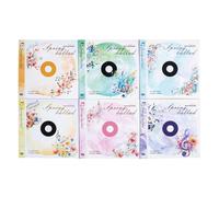 ZXMNBH 10 Pz/pacco Canto in Elogio della Primavera Adesivi PET per Scrapbooking Kit Impermeabile Trasparente Adesivo Junk Journaling Forniture Diari Planner Collage Laptop Artigianato di Carta