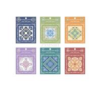 ZXMNBH 15 Pz/pacco Piperita Stelle Adesivi di Carta per Scrapbooking Kit Adesivo Junk Journaling Forniture Diario Planner Collage Laptop Artigianato di Carta Decorativo