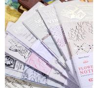 ZXMNBH 16 pz/confezione di carta di riso poesia per scrapbooking kit junk journaling forniture riviste media diario planner collage carta abbellimenti set artigianato carta
