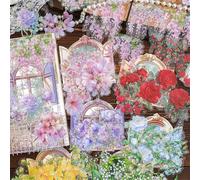 ZXMNBH 20 Pz/pacco Primavera Mattina Danza Adesivi PET per Scrapbooking Kit Impermeabile Trasparente Adesivo Junk Journaling Forniture Diario Planner Collage Laptop Artigianato di Carta