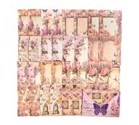 ZXMNBH Carta per Scrapbooking Kit Misterioso Lettera Collage Diario Planner Materiali Adulti Junk Journaling Decor Forniture 30 Pz/Confezione