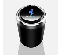 ZXNMCB Posacenere per Auto con Coperchio, Posacenere per Senza Fumo Portatile, Posacenere per Sigarette con LED Cenere per Ferrari F80/Monza SP/Portofino/Purosangue/Roma/SF90 Stradale,B-Tall