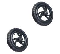 Zxpjkyu 1 Paio di Ruote di Ricambio per Bici da Equilibrio, Leggere, Nere, Non Gonfiabili, per Bicicletta da Allenamento, Riparazione E Manutenzione, in Nylon, Hub Ruota Triangolare