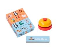 Zxpjkyu 12 Pezzi di Blocchi da Gioco di Abbinamento con Puzzle di Animali, Giocattoli di Smistamento per La Scuola, Gioco da Tavolo in Legno, Giocatto