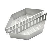 Zxpjkyu 2 Pezzi Cestini per Carbone per Barbecue in Argento, Porta Bricchette, Porta Combustibile, Contenitore per Utensili per Barbecue a Carbonella E Barbec