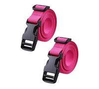 Zxpjkyu 2 Pezzi Cinghie per Borsa Da Golf, Porta-frusta, Portatile, di Ricambio, 39 Pollici, in Nylon, per Fissaggio di Bagagli, Rosa Rossa