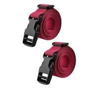 Zxpjkyu 2 Pezzi Cinghie per Borsa Da Golf, Porta-frusta, Portatile, di Ricambio, 39 Pollici, in Nylon, per Fissaggio di Bagagli, Rosso