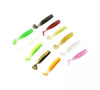 Zxpjkyu 2 Set Esche Wave da Pesca Morbide con Gancio Universale per La Pesca in in Lago Adatte per di Persico Trota E Crappie Regalo per Il, 4 Pezzi