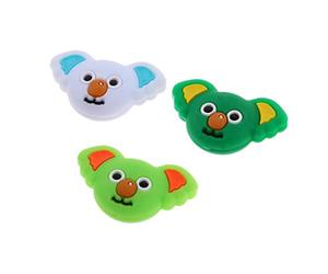 Zxpjkyu 3 Pezzi Ammortizzatore Koala Silicone Smorzatore Vibrazioni Durevole Morbido Facile da Montare Adatto a Amanti Tennis Dono