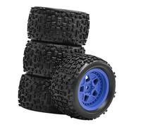 Zxpjkyu 4 Ruote E Pneumatici per Auto RC 1/18, di Ricambio, Potenti, Portatili, Facili da Installare, Accessori per Auto RC per Typhon, Blu