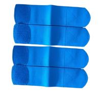 Zxpjkyu 4X Parastinchi da Calcio con Cinturino, Leggings da Calcio, Set di Attrezzatura da Calcio, Kit di Supporto per La Caviglia per Basket, Blu