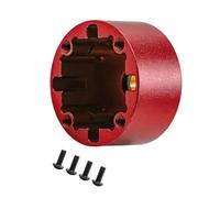Zxpjkyu Alloggiamento della Scatola del Differenziale Accessori del Supporto del Differenziale per 1/7 6S Ara7615V2 Ara109001 1/8 6S Ara106048, Rosso