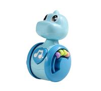 Zxpjkyu Bicchiere a Dondolo Interattivo a Forma di Dinosauro per Bambini, con Cuscinetti, in Materiale PP, Adatto Ai Neonati, Ideale Come Regalo, Blu