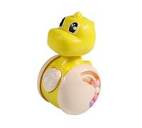 Zxpjkyu Bicchiere a Dondolo Interattivo a Forma di Dinosauro per Bambini, con Cuscinetti, in Materiale PP, Adatto Ai Neonati, Ideale Come Regalo, Giallo