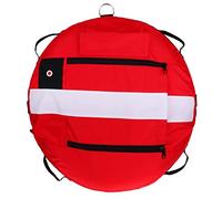 Zxpjkyu Boa di Segnalazione di Superficie per/Boa di Segnalazione di per Immersioni Subacquee, Pesca Subacquea, Snorkeling - 4 Colori tra Cui, Rosso