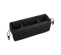 Zxpjkyu Borsa Organizer per Passeggino con Scomparti Multipli, in Poliestere, Facile Da Installare, Ideale per I Genitori Sempre in Movimento, Nero