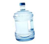 Zxpjkyu Brocche per La Conservazione dell'Acqua, Erogatore d'Acqua, Bottiglia d'Acqua Rotonda con Coperchio a Vite, Portabottiglie, Serbatoio D, 5L Blu