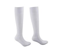 Zxpjkyu Calzini da Scherma per Uomo, Calze Protettive da Scherma in Fibra, Lunghe, Spesse sopra Il Ginocchio, Calzini da Scherma per Bambini, Adolescenti, ADU, Bianco, XL