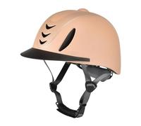 Zxpjkyu Casco da Equitazione per Bambini, Casco da Ciclismo Professionale alla Moda, Attrezzatura Portatile per Cavalli, Cappello da Cavaliere, Cappello da Eq, Cachi