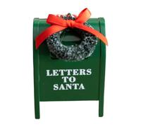 Zxpjkyu Cassetta Postale Decorativa Natalizia Da Appendere in PVC E Design Retrò Tradizionale, Accessorio Festivo per L'albero Adatto per, Verde