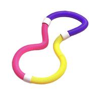 Zxpjkyu Cerchio Fitness per Rafforzare Il Core E Divertirsi con attività al Chiuso. Anelli in PVC per Tutte Le età, Viola Giallo 1 kg