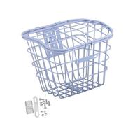 Zxpjkyu Cestino da Bicicletta Sospeso con Coperchio per Cani E Shopping in Mountain Bike, Bianco