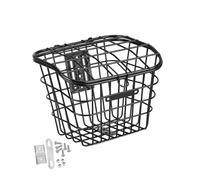 Zxpjkyu Cestino da Bicicletta Sospeso con Coperchio per Cani E Shopping in Mountain Bike, Nero