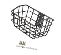 Zxpjkyu Cestino Portaoggetti per Bici Prima del Cestino di Carico Nero per Bagagli da Esterno, Cestino per Bici