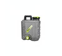 Zxpjkyu Contenitore Portatile per Liquidi Tanica Acqua Trasparente con Doppio Manico Spia Volume in Materiale PC Beccuccio Antigoccia Adatto Campeggio, Grigio, Grigio Fantasma, 15L