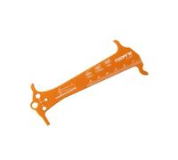 Zxpjkyu Controllore della Catena della Bicicletta Indicatore di Usura della Catena Calibro per Test di Trazione Strumento di Riparazione per Biciclette, Arancione