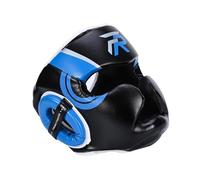 Zxpjkyu Copricapo da, Protezione per Il Viso, Protezione per La Fronte E Le Orecchie, Protezione Completa per Il Viso per Sparring, Karate, Taekwondo, al, Blu M