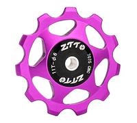 Zxpjkyu Cuscinetti per Pulegge del Deragliatore, Accessori per Biciclette, Puleggia di Guida, Componenti in Lega di Alluminio, Pulegge Leggere per Bici da Cor, Viola