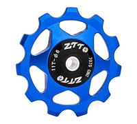 Zxpjkyu Cuscinetti per Pulegge del Deragliatore, Accessori per Biciclette, Puleggia di Guida, Componenti in Lega di Alluminio, Pulegge Leggere per Bici da Cor, Blu