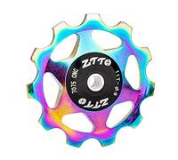 Zxpjkyu Cuscinetti per Pulegge del Deragliatore, Accessori per Biciclette, Puleggia di Guida, Componenti in Lega di Alluminio, Pulegge Leggere per Bici da Cor, Multi