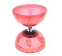 Zxpjkyu Diabolo, con Diabolo a Rotazione Libera, Set Completo Cinese con Bacchette E Corda con Tre Cuscinetti a Sfera per Tutte Le età, Rosso, 13cm