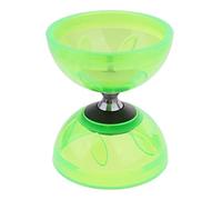 Zxpjkyu Diabolo, con Diabolo a Rotazione Libera, Set Completo Cinese con Bacchette E Corda con Tre Cuscinetti a Sfera per Tutte Le età, Verde, 10,5cm