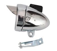 Zxpjkyu Fanale Anteriore per Bicicletta da Ciclismo Classico, Stile retrò, con 1 LED, Colore Argento/Nero, Luminoso, Vintage, per/Staffa, Argento