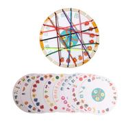 Zxpjkyu Gioco di Logica con Corde, Interattivo, Gioco di Destrezza per Lo Sviluppo Dell'intelligenza, Adatto per Riunioni, con Le Carte