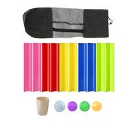Zxpjkyu Gioco di Team Building con Tubi, con Tubi, attività di Apprendimento di Gruppo con Borsa Portaoggetti E Palline da Golf per Lavorare con I Bambi, 50 cm