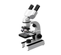 Zxpjkyu Kit Microscopio Scientifico 16000x per Bambini con 10 Vetrini, Ideale per Principianti dagli 8 Anni in su.