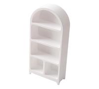 Zxpjkyu Libreria per Casa delle Bambole in 1:12, Mobili in Miniatura, Laterale, Mobile da Cucina E Libreria Realizzati in PETG, Adatti per La, Bianco, con I Piedi