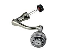 Zxpjkyu Manovella per Mulinello da Pesca, Impugnatura a Bilanciere con Pomello Rotondo, Accessori per La Manutenzione Dell'impugnatura a Bilanciere, Manov, Argento S