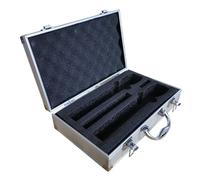 Zxpjkyu Microfono Custodia Rigida Microfono Box Impermeabile Organizer Microfono Antiurto Anti Polvere Alluminio Portatile Protezione Trasporto Adatto per Spe, Argento