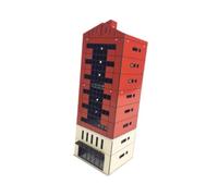 Zxpjkyu Modellino di Città in Miniatura, Edificio, Architettura, Assemblaggio, Modello in PP, Simulazione, Decorativo, Micro, Adatto per Collezione, Esposizio, Style B