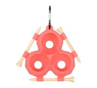 Zxpjkyu Porta Palline da Golf, Borsa Portatile per Il Trasporto di Palline da Golf con Clip, può Contenere 3 Palline da Golf, Ideale per Sport all'Aria AP, Rosa