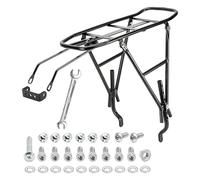 Zxpjkyu Portapacchi Posteriore Bicicletta Portapacchi Posteriore Strutturato Portapacchi Pannier Compatibile con E Freno a Disco Acciaio Forte Resiste, Style B