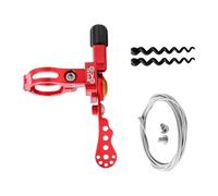 Zxpjkyu Reggisella - Leva - Comando Remoto Regolabile - Accessori per Bicicletta Meccanica - Reggisella - Leva del Cambio per La Guida, Rosso 2.4 Cm