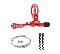 Zxpjkyu Reggisella - Leva - Comando Remoto Regolabile - Accessori per Bicicletta Meccanica - Reggisella - Leva del Cambio per La Guida, Rosso 22.2 Mm